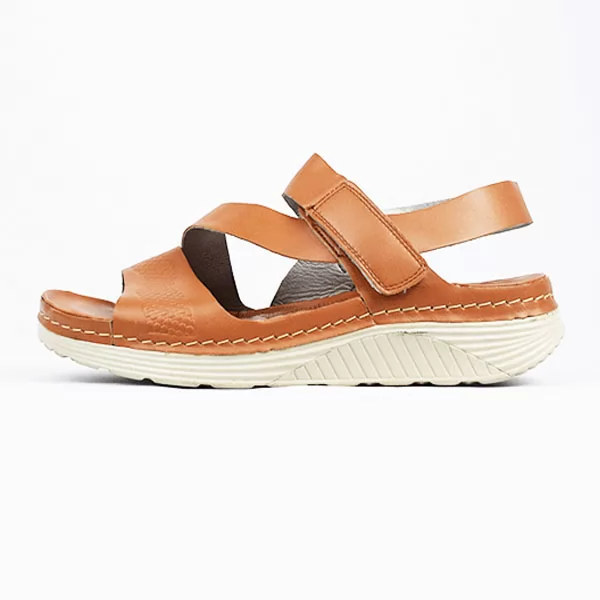 Sandale confort pour femme s011 CARAMEL